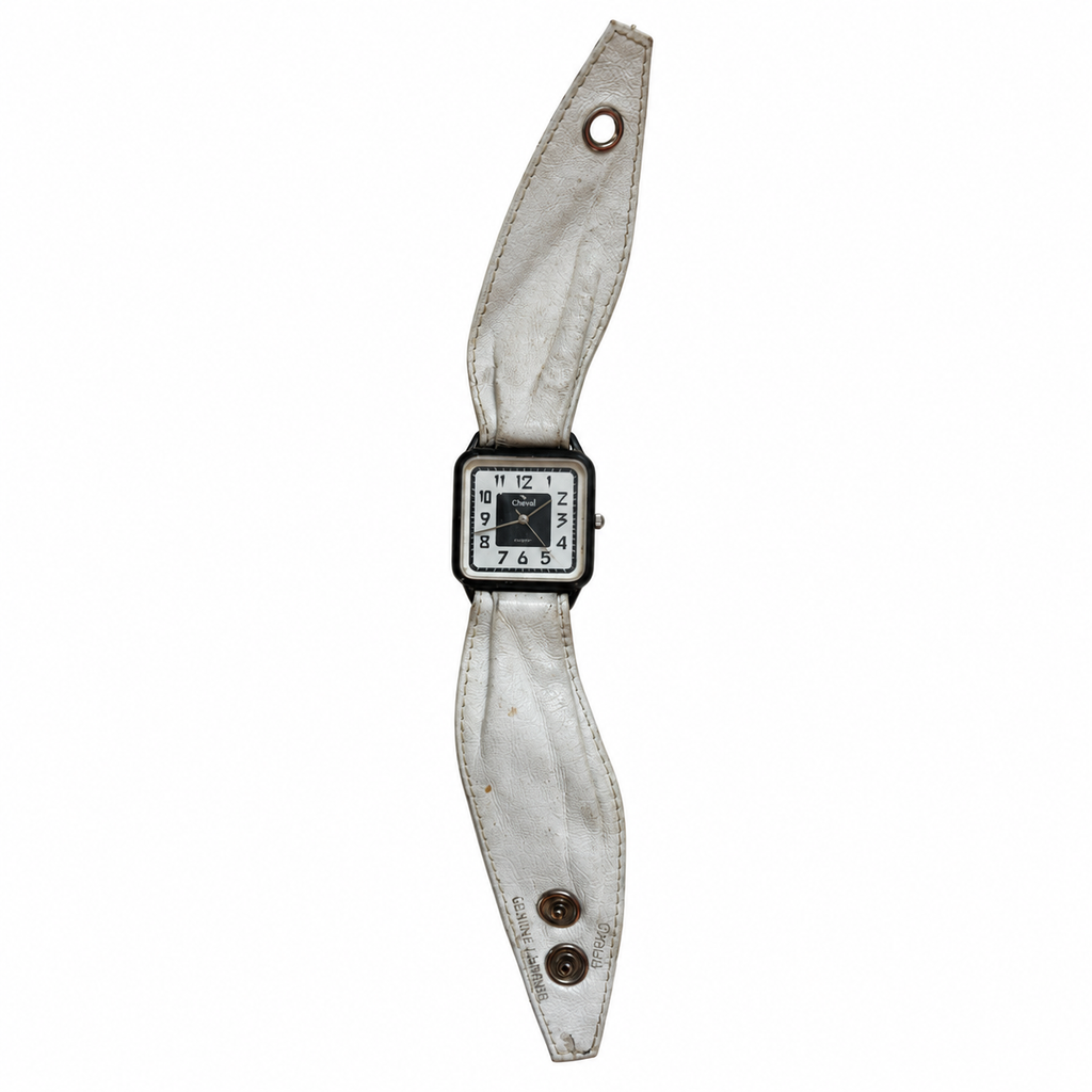 Vintage Cheval Square Cuff Quartz Watch - Requires a Battery