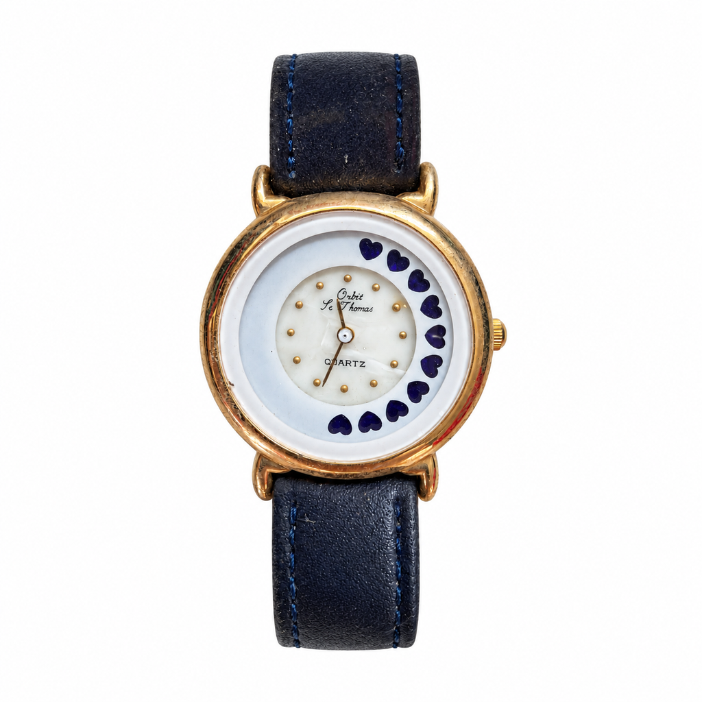 Vintage Orbit Thomas Heart Dial Quartz Watch - Requires a Battery