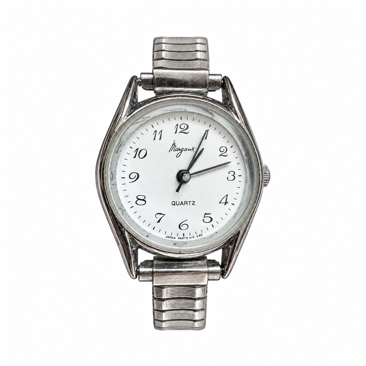 Vintage Margaux White Dial Quartz Watch - Requires a Battery