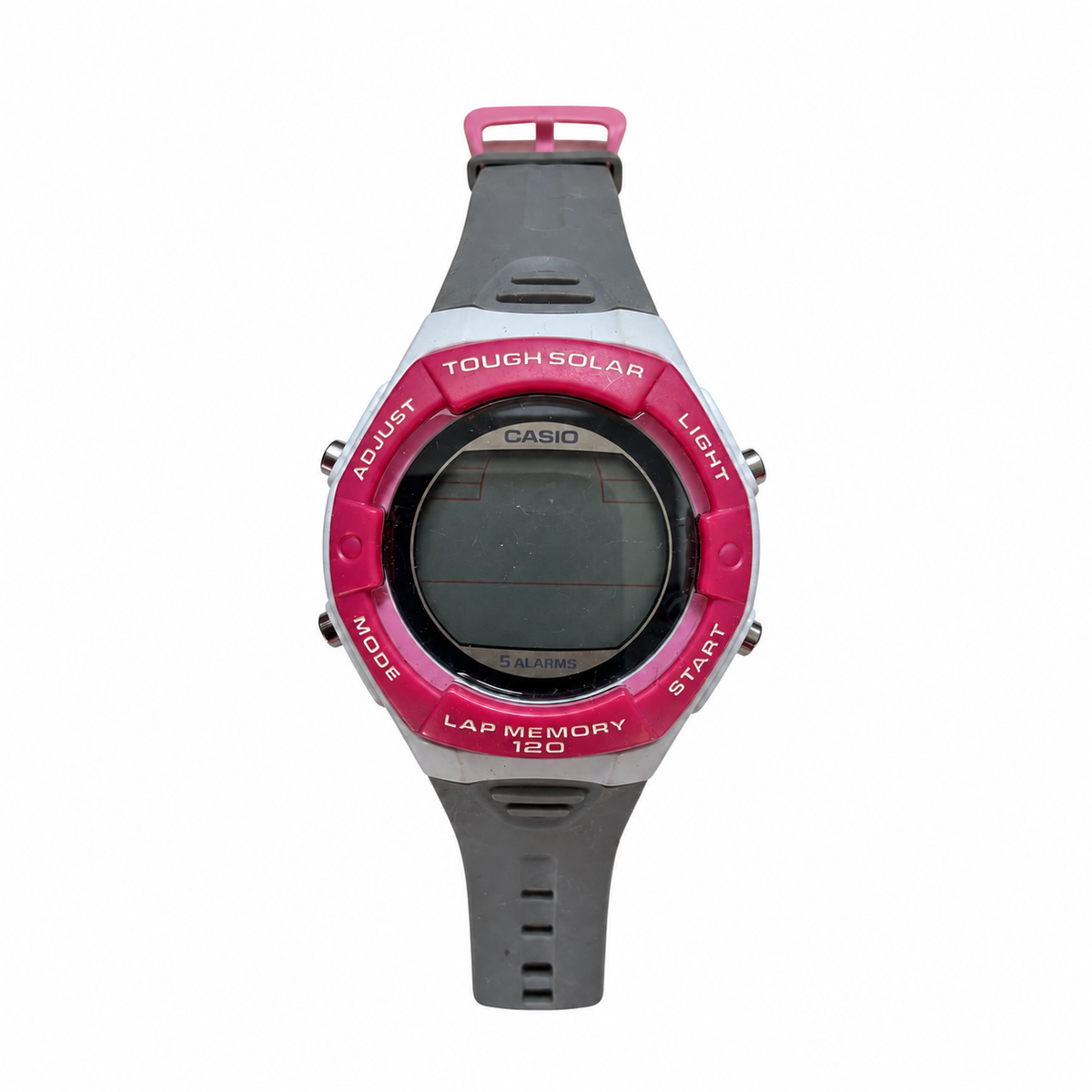 Vintage Casio W-S220 Tough Solar Digital Watch - No Battery Required