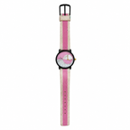 Vintage Cheval Pink Geometric Quartz Watch - Requires a Battery
