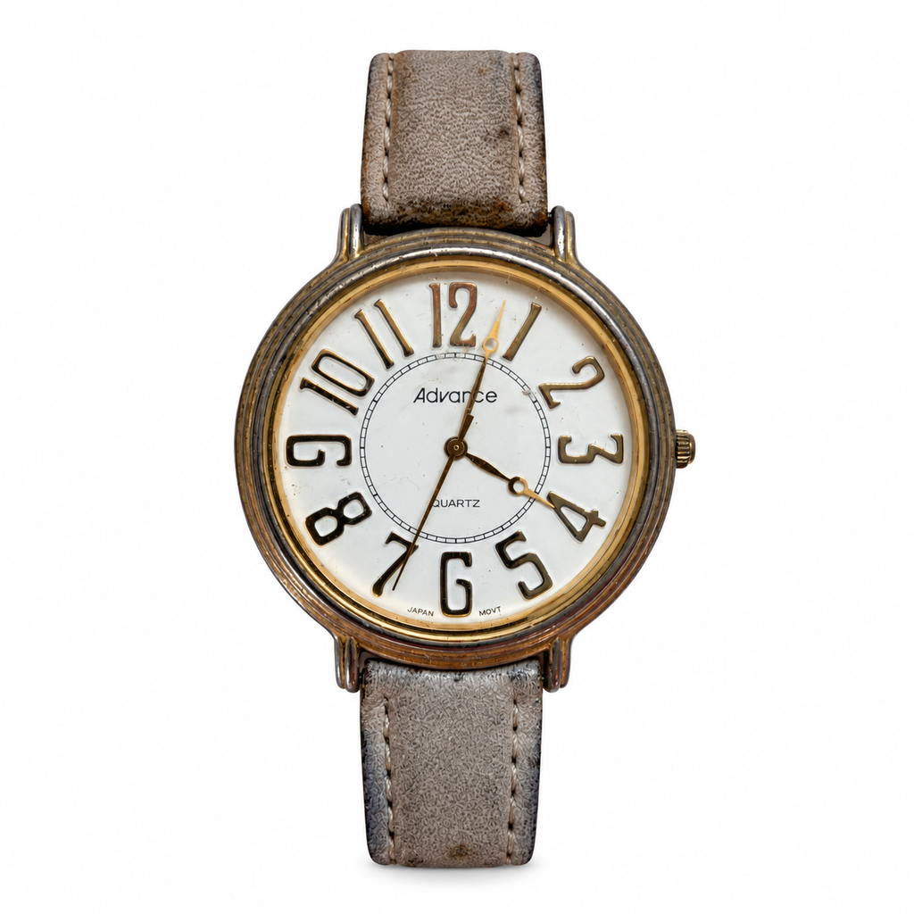 Vintage Advance Oversized Numeral Quartz Watch - Requires a Battery