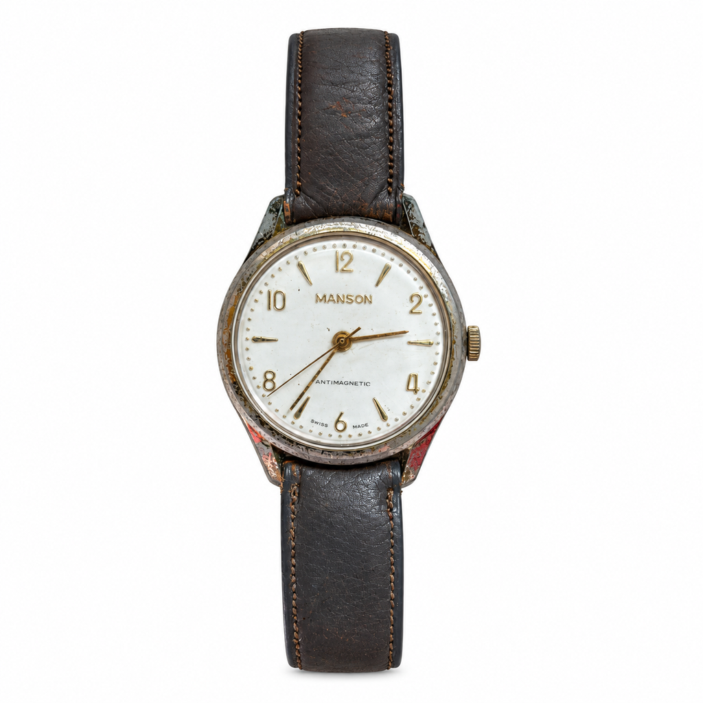 Vintage Manson Swiss Antimagnetic Mechanical Watch - Requires Winding