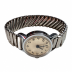Vintage Timex Petite Silver Dial Mechanical Watch - Requires Winding
