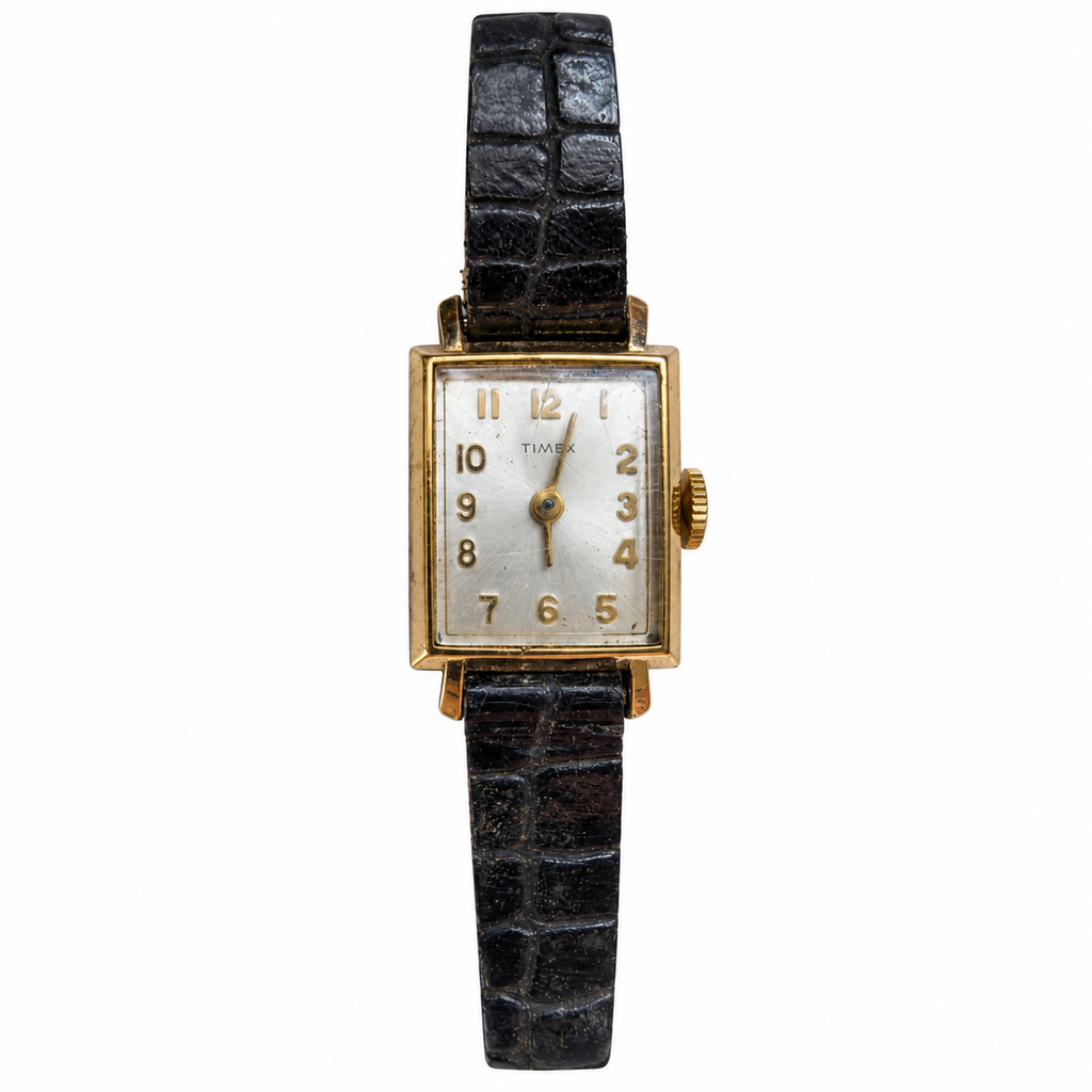 Vintage Timex Rectangular Mechanical Watch - Requires Winding