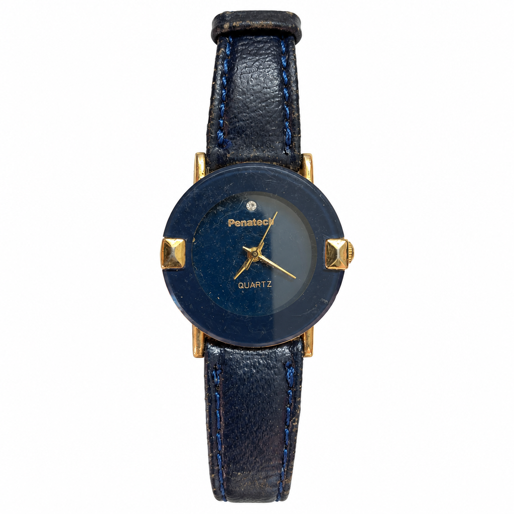 Vintage Penatech Blue Dial Quartz Watch - Requires a Battery