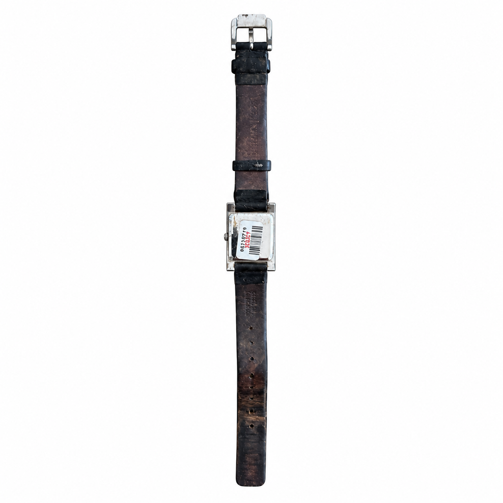 KENNETH Cole Vintage Rectangular Quartz Dress Watch - White - Battery Required