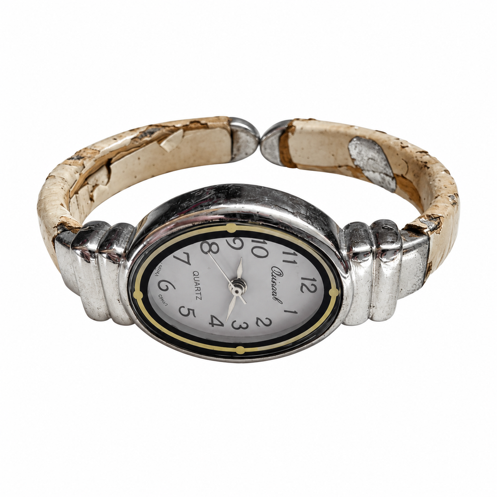 Vintage Osirock Oval Quartz Cuff Watch - Requires a Battery