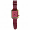 Vintage Casio Burgundy Square Quartz Watch - Requires a Battery