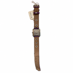 Vintage Da Vinci Rhinestone Purple Quartz Cuff Watch - Requires a Battery