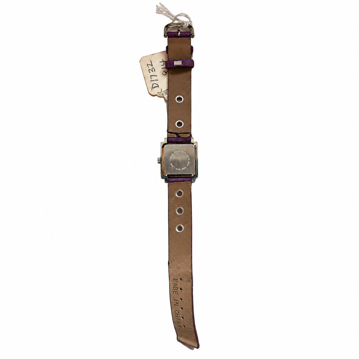 Vintage Da Vinci Rhinestone Purple Quartz Cuff Watch - Requires a Battery