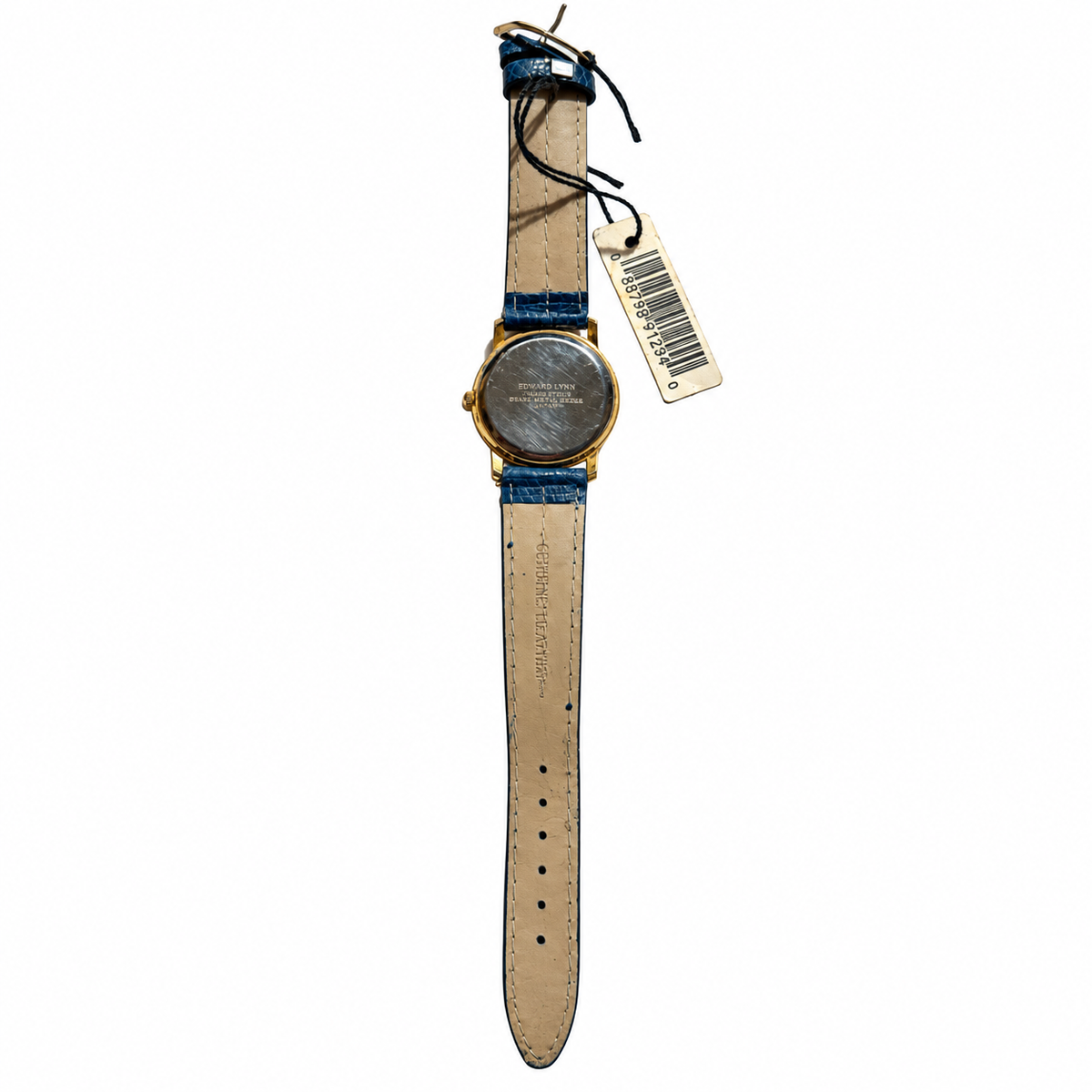 Vintage Edward Lynn Blue Strap Quartz Watch - Requires a Battery