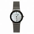 Vintage Skagen Denmark Mother-of-Pearl Crystal Dial Quartz Watch - Requires a Battery