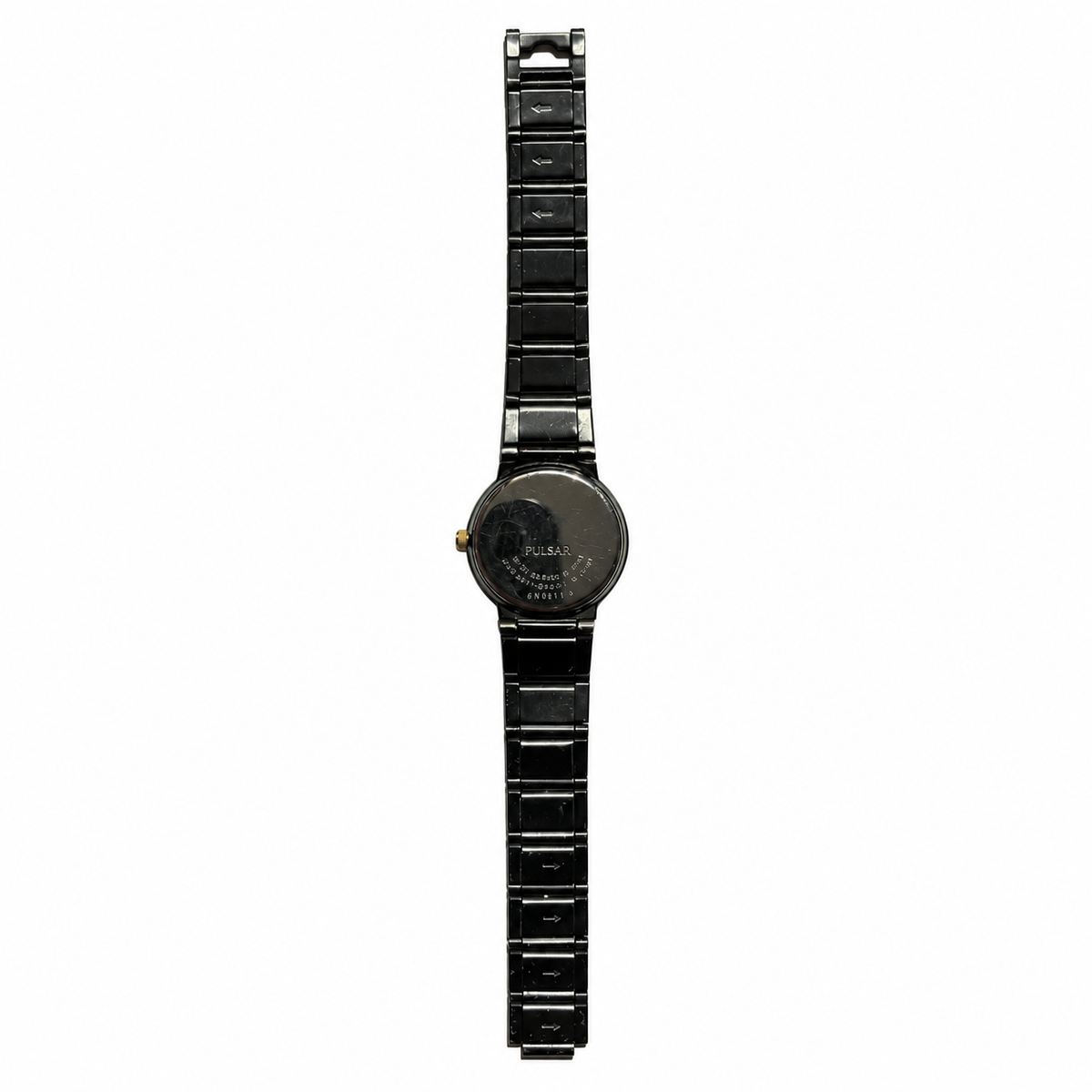 Vintage Pulsar Black and Gold Quartz Bracelet Watch - Requires a Battery