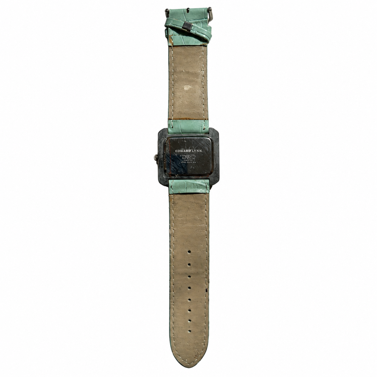 Vintage Edward Lynn Rectangular Silver Dial Quartz Watch - Requires a Battery