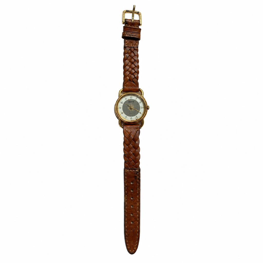 Vintage Sanyo Two-Tone Dial Quartz Watch - Requires a Battery