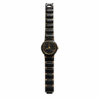 Vintage Pulsar Black and Gold Quartz Bracelet Watch - Requires a Battery