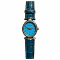 Vintage Edward Lynn Blue Oval Dial Quartz Watch - Requires a Battery