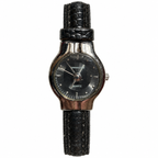 Vintage Edward Lynn Black Concentric Dial Quartz Watch - Requires a Battery