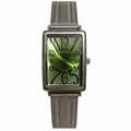 Vintage Edward Lynn Green Distorted Numeral Mesh Quartz Watch - Requires a Battery