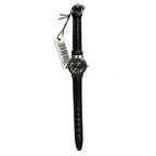 Vintage Edward Lynn Black Concentric Dial Quartz Watch - Requires a Battery