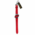 Vintage Edward Lynn Red Asymmetrical Quartz Watch - Requires a Battery