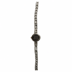 Vintage Edward Lynn Petite Black Dial Two-Tone Quartz Watch - Requires a Battery