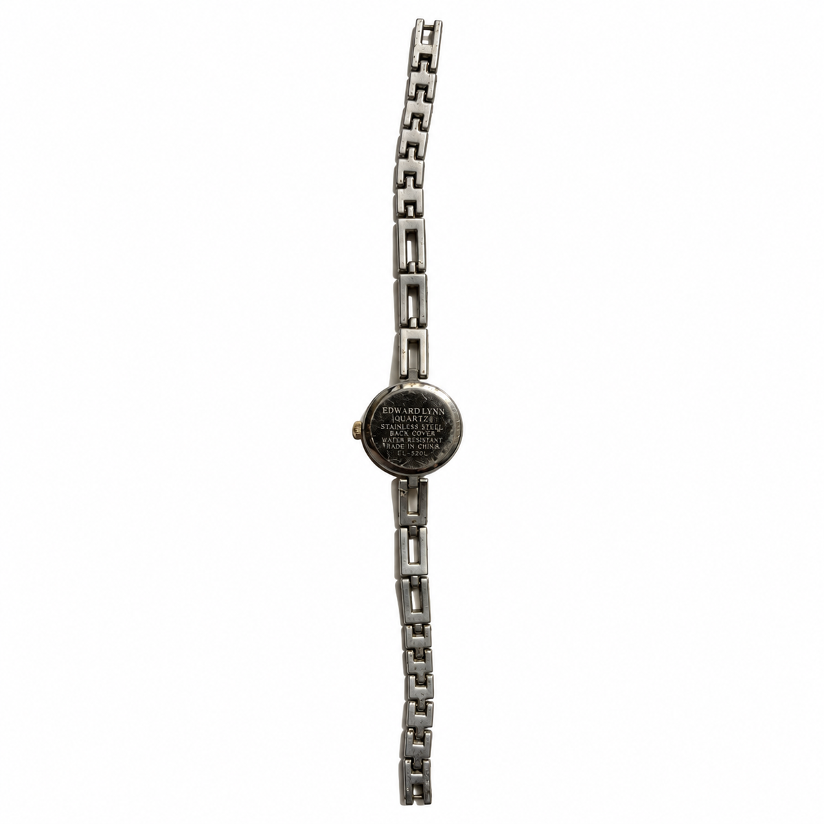 Vintage Edward Lynn Petite Black Dial Two-Tone Quartz Watch - Requires a Battery