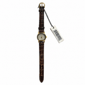 Vintage Palm Tree Motif Gold-Tone Quartz Watch - Requires a Battery