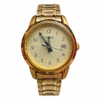 Vintage Pulsar Gold-Tone Date Quartz Bracelet Watch - Requires a Battery