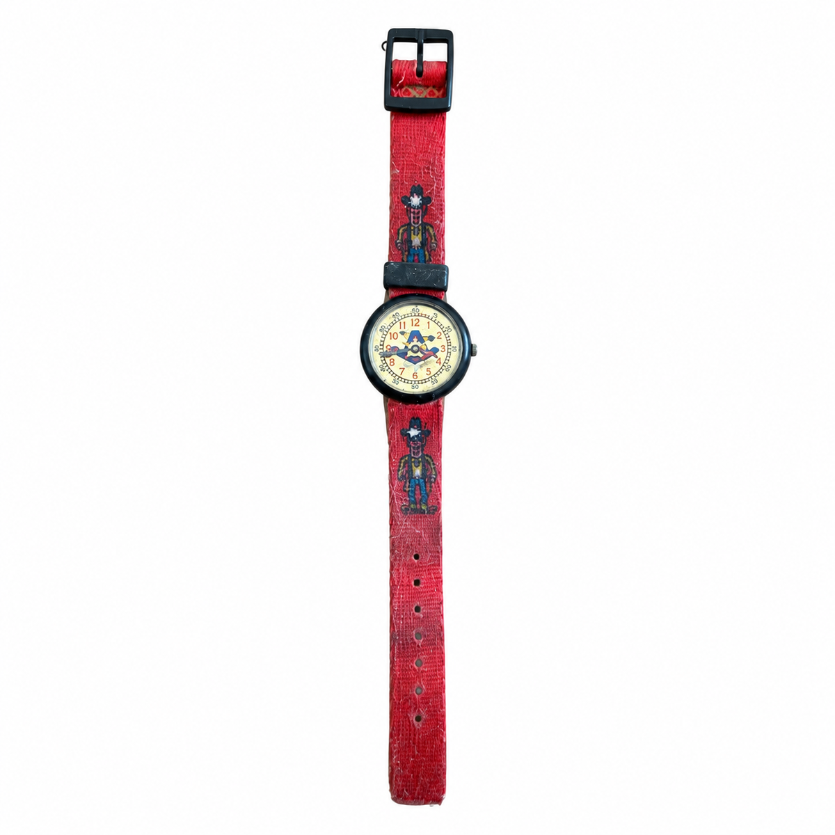 Vintage 1992 Disney Goofy Toy Soldier Christmas Watch - Red - Battery Required