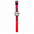 Vintage Disney Goofy Cowboy Time Teacher Watch - Red Fabric - Battery Required