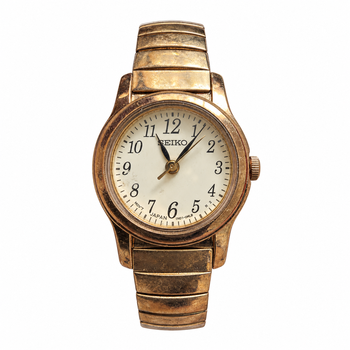 Vintage Seiko 1N01-0ML8 Gold-Tone Quartz Watch - Requires a Battery