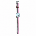 Vintage Puma Ladies Watch 805 - Silver Dial & Pink Strap - Battery Required