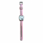 Vintage Puma Ladies Watch 805 - Silver Dial & Pink Strap - Battery Required
