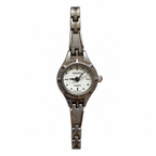 Vintage Meera Textured Silver-Tone Quartz Bracelet Watch - Requires a Battery