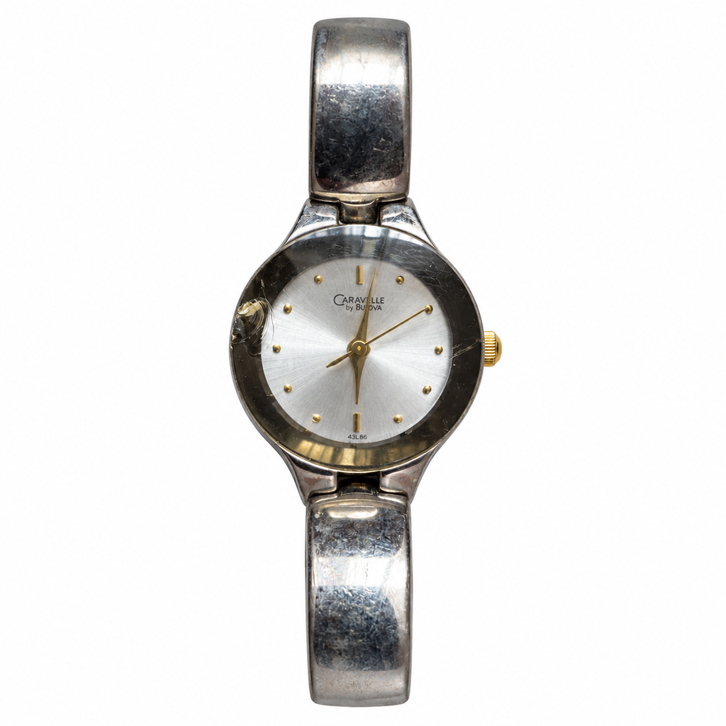 Vintage Caravelle by Bulova 45L66 Two-Tone Quartz Watch - Requires a Battery