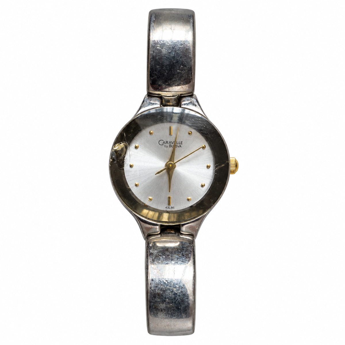 Vintage Caravelle by Bulova 45L66 Two-Tone Quartz Watch - Requires a Battery