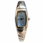 Vintage Bulova 96L90 Blue Dial Quartz Bangle Watch - Requires a Battery