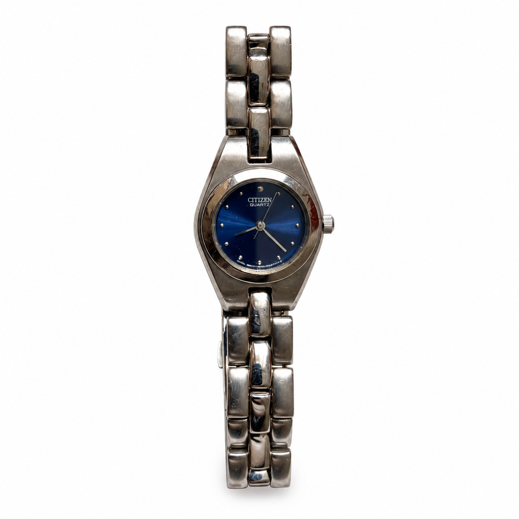 Vintage Citizen 5930-D22471-KA Blue Dial Quartz Watch - Requires a Battery