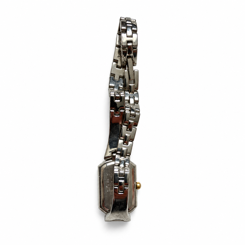 Vintage Citizen Rectangular Crystal-Accent Two-Tone Quartz Watch - Requires a Battery