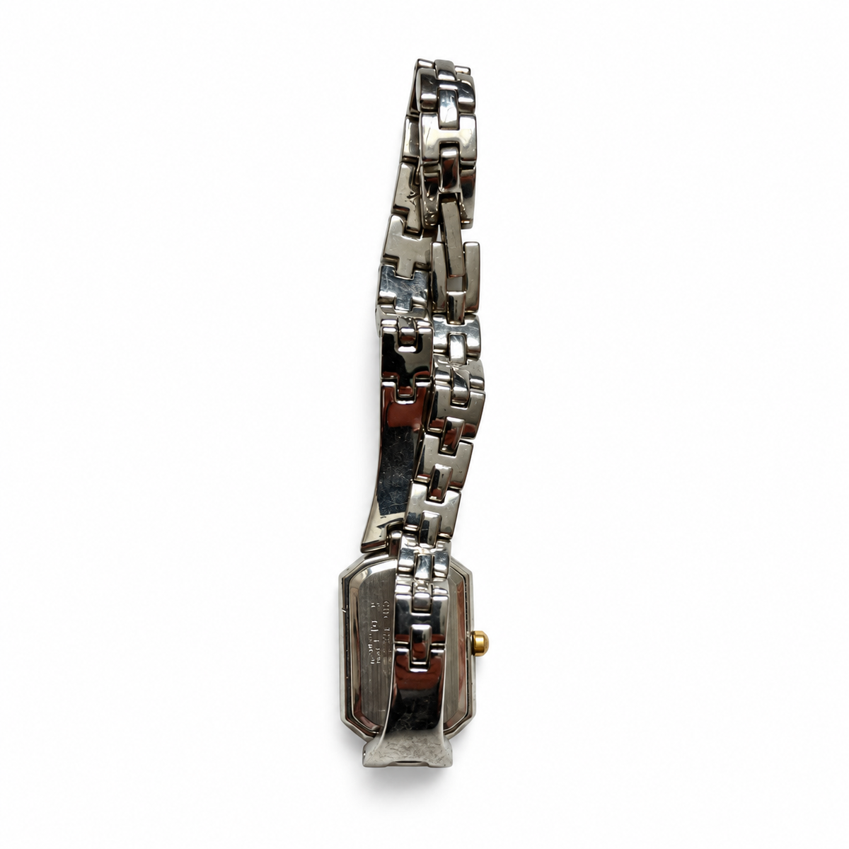 Vintage Citizen Rectangular Crystal-Accent Two-Tone Quartz Watch - Requires a Battery