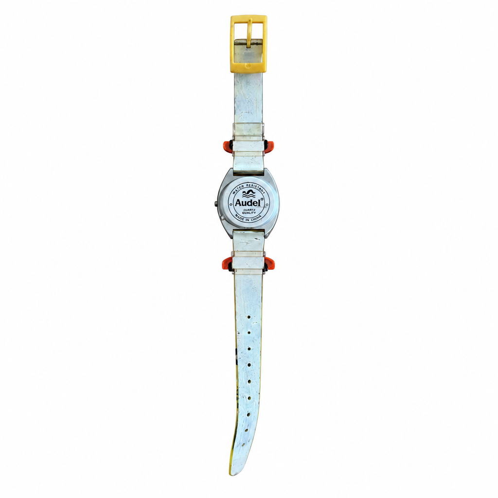 Vintage Audel Skateboard Digital Kids Watch - Yellow/Green - Battery Required