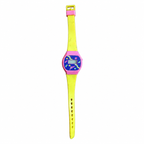 Vintage Unbranded Memphis-Style Digital Watch - Neon - Battery Required