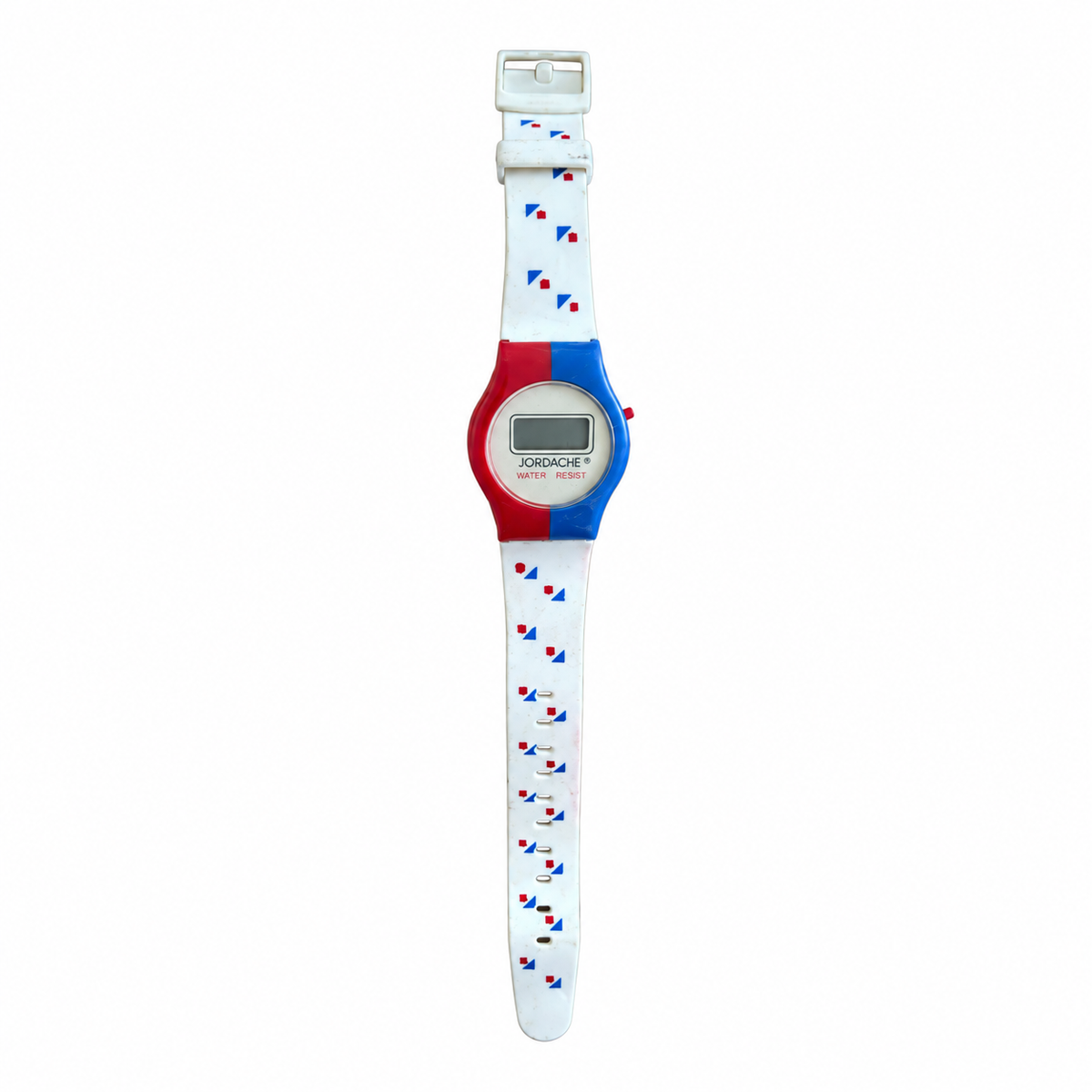 Vintage Jordache Digital Quartz Watch - Red/Blue/White - Battery Required