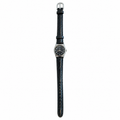 Vintage Regal Quartz Analog Watch - Black Dial & Leather - Battery Required