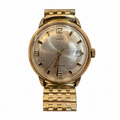 Vintage Timex Waterproof Gold-Tone Date Mechanical Watch - Requires Winding