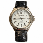 Vintage Hugo Maxx White Dial Date Japan Quartz Water-Resistant Watch - Requires a Battery