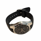 Vintage Mossimo World Time-Style Black Dial Quartz Watch with Black Strap - Requires a Battery