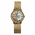 Vintage Timex Waterproof Gold-Tone Date Mechanical Watch - Requires Winding